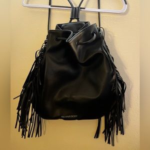 Victoria’s Secret Leather Fringe String Bag
